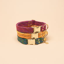Load image into Gallery viewer, Dexter Large Dog Collar - Tartan Green