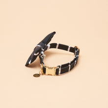 Load image into Gallery viewer, Bailey Bowtie Collar - Navy Stripe