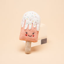 Load image into Gallery viewer, Peach Popsicle Squeaker Toy