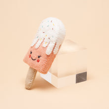 Load image into Gallery viewer, Peach Popsicle Squeaker Toy