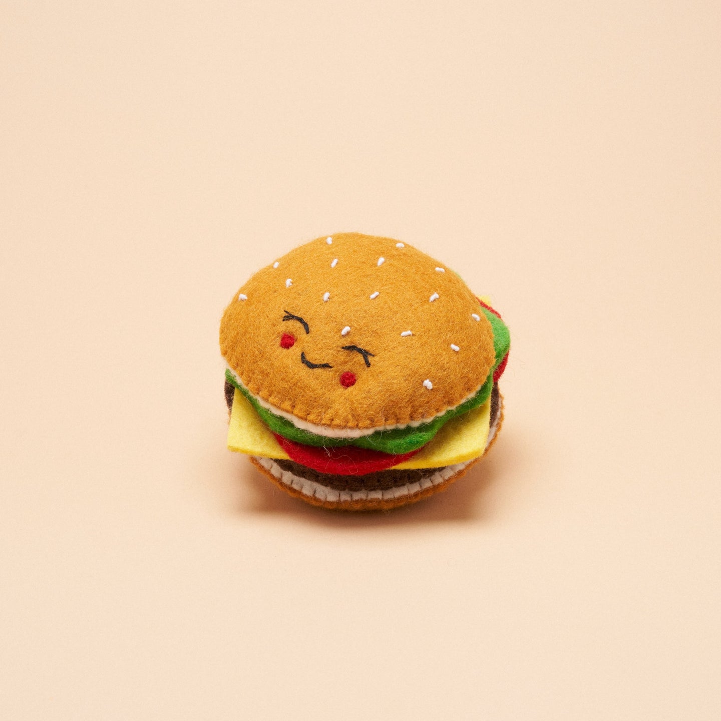 Burger Squeaker Toy