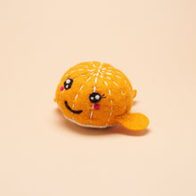 Load image into Gallery viewer, Orange Whale Squeaker Toy