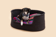 Load image into Gallery viewer, Sprawler Handwoven Dog Bed Basket - Black (Store pick up only)