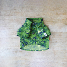 Load image into Gallery viewer, Camo Green Woven Dog Shirt