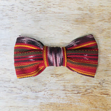 Load image into Gallery viewer, Red Ikat Dog Bowtie
