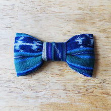 Load image into Gallery viewer, Blue Ikat Dog Bowtie
