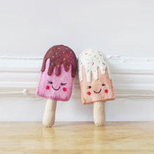 Load image into Gallery viewer, Peach Popsicle Squeaker Toy