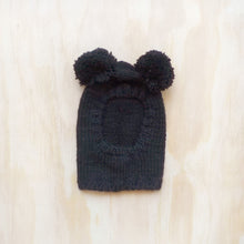 Load image into Gallery viewer, Pom Pom Sweater Hood -  Black