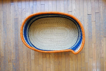 Load image into Gallery viewer, Sprawler Handwoven Dog Bed Basket - Navy Stripe (Store pick up only)
