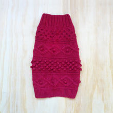 Load image into Gallery viewer, Parker Turtleneck Cable Sweater - Cherry Pink