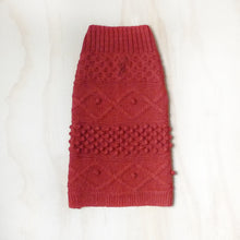 Load image into Gallery viewer, Parker Turtleneck Cable Sweater - Burnt Orange