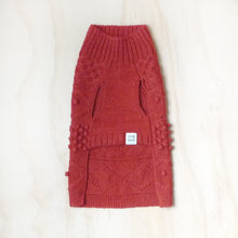 Load image into Gallery viewer, Parker Turtleneck Cable Sweater - Burnt Orange