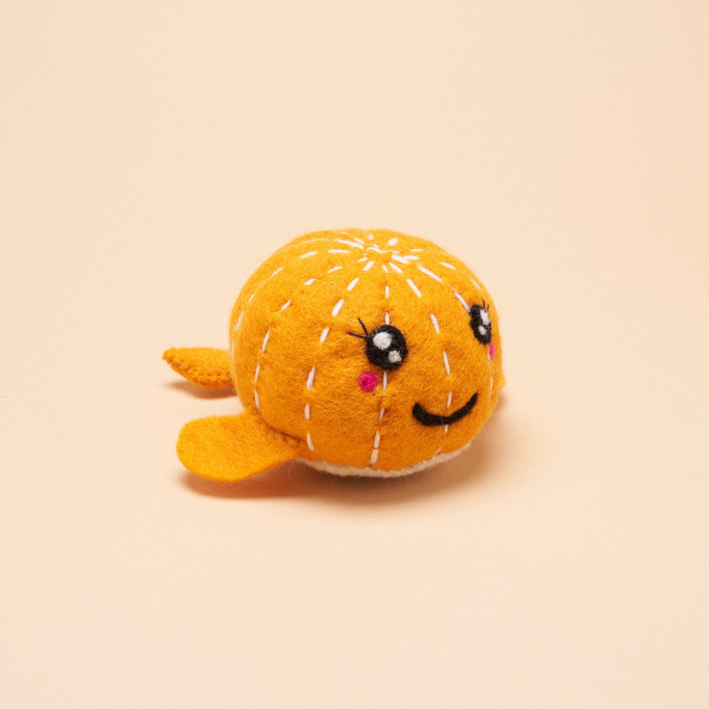 Orange Whale Squeaker Toy