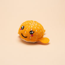 Load image into Gallery viewer, Orange Whale Squeaker Toy
