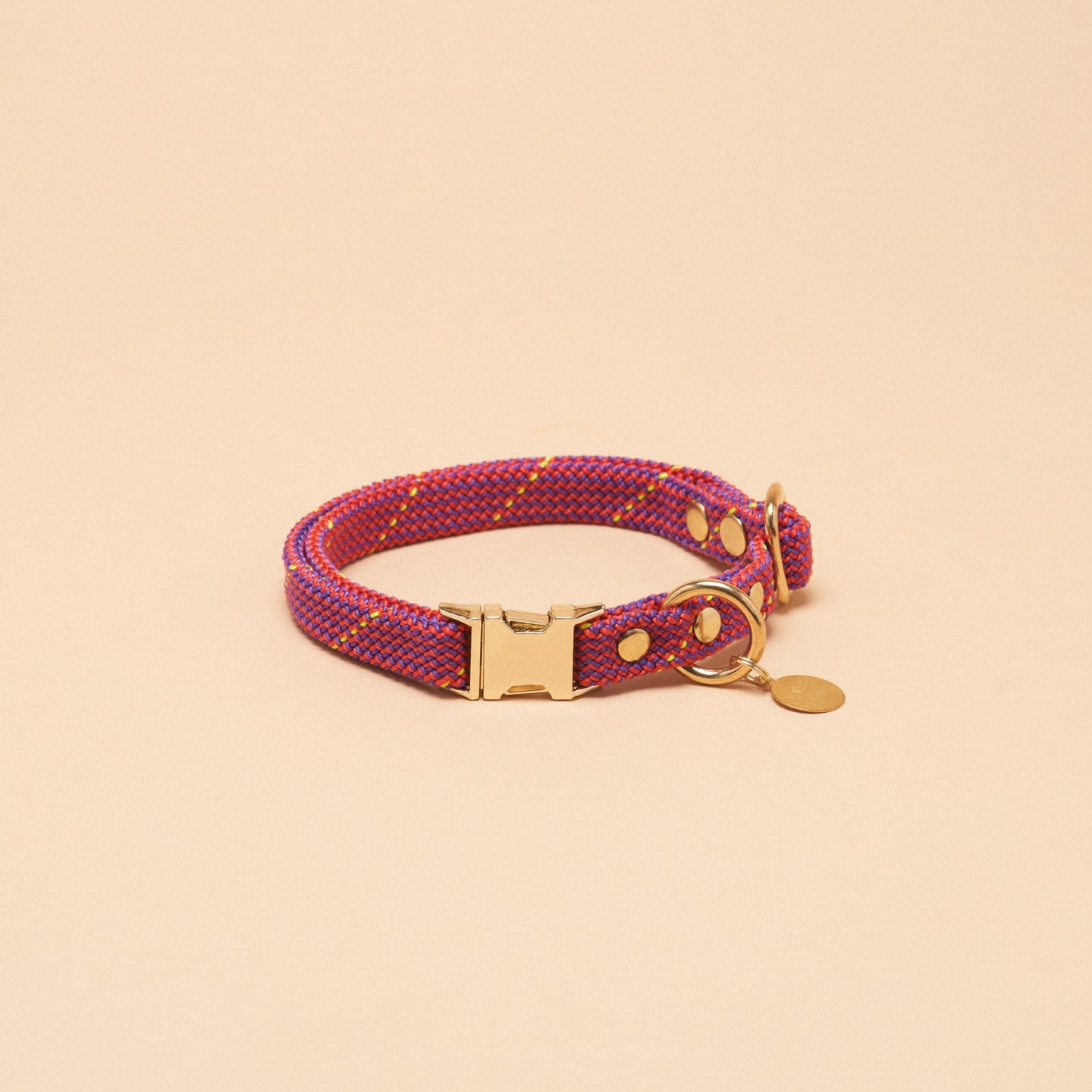 Saimin Flat Rope Collar - Pink