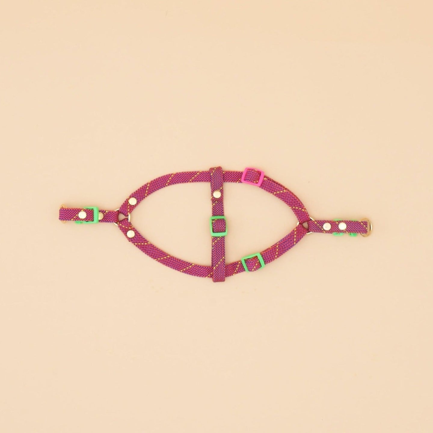 Marley Flat Rope Harness - Pink