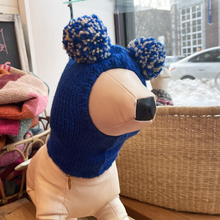 Load image into Gallery viewer, Pom Pom Sweater Hood - Blue
