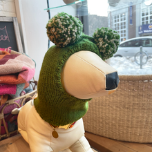 Load image into Gallery viewer, Pom Pom Sweater Hood - Green

