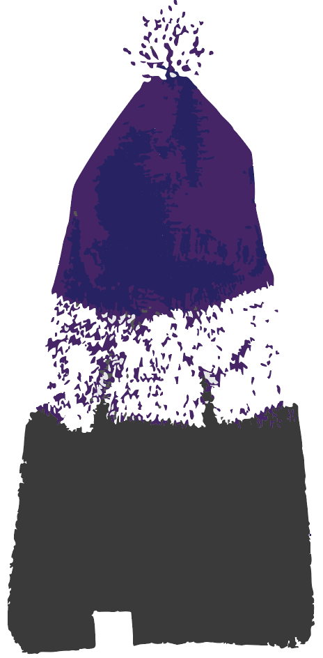 Colby Hoodie Sweater -  Marled Purple