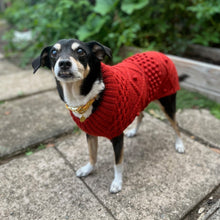 Load image into Gallery viewer, Parker Turtleneck Cable Sweater - Burnt Orange
