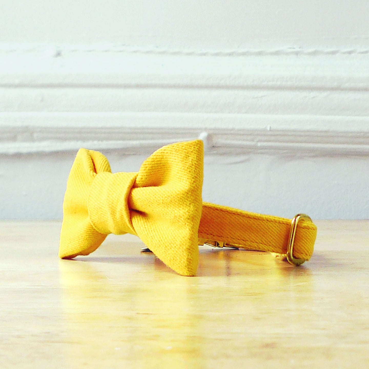 Yellow Dog Bowtie Collar