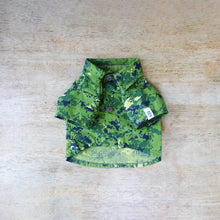 Load image into Gallery viewer, Camo Green Woven Dog Shirt
