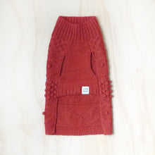 Load image into Gallery viewer, Parker Turtleneck Cable Sweater - Burnt Orange
