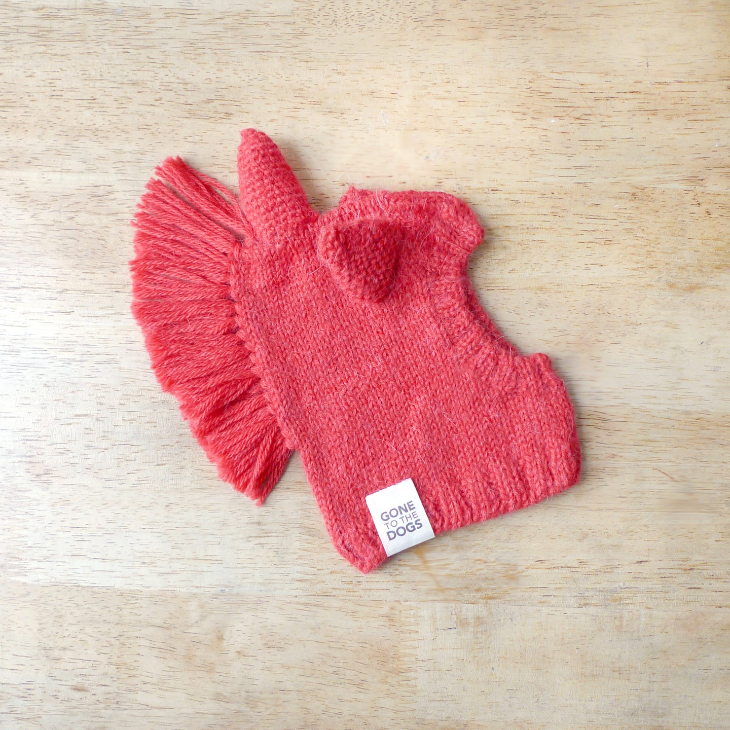 Unicorn Sweater Hood - Red